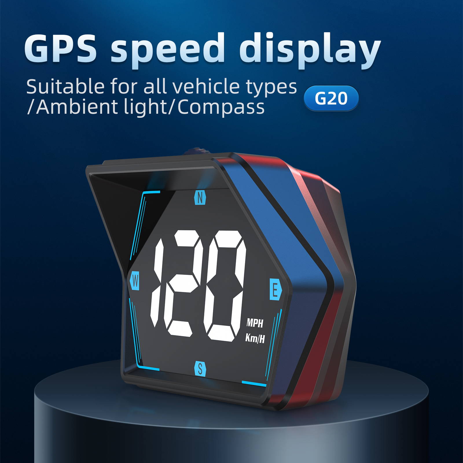 Electronics Gadgets For Car - G20 HUD GPS Car Digital Speedometer