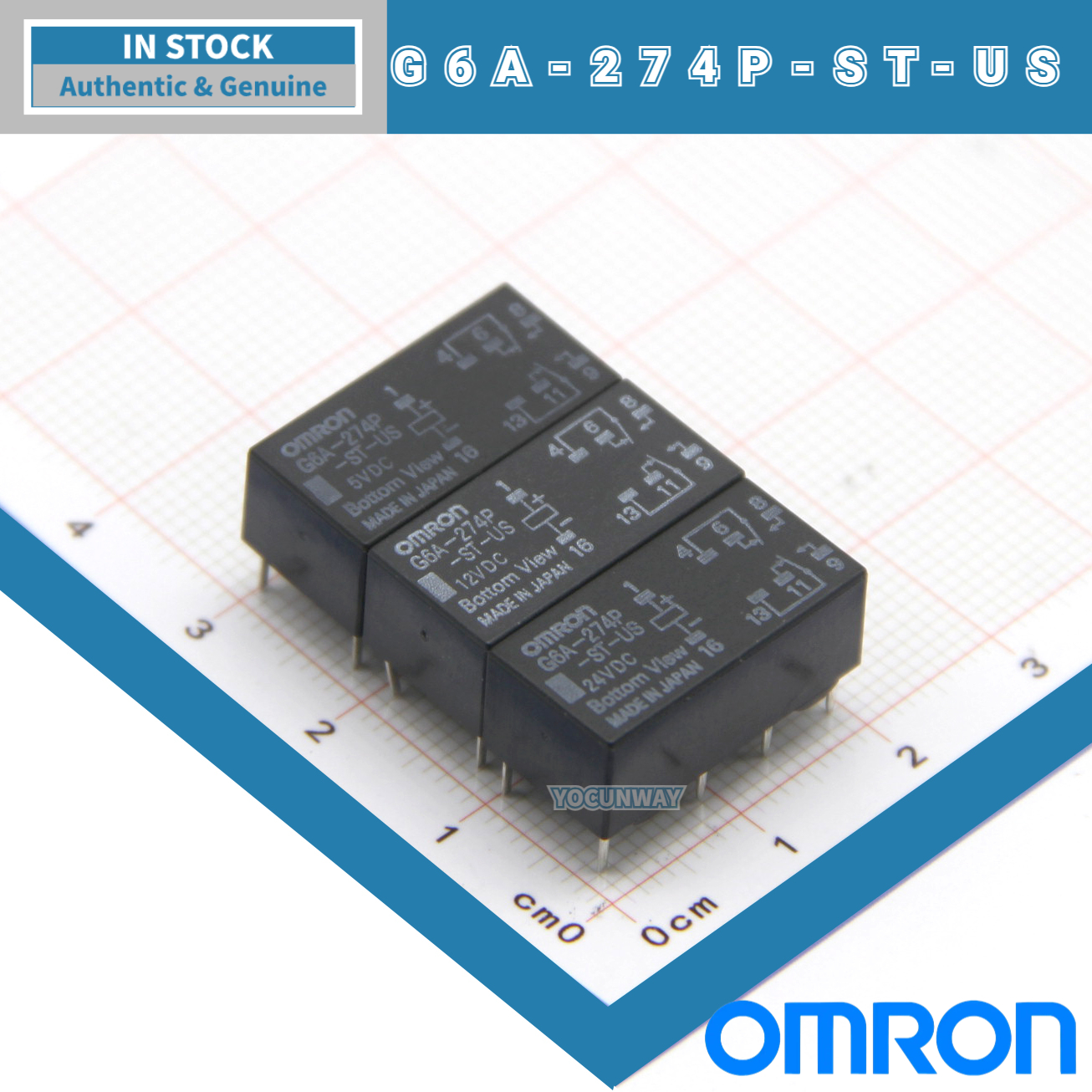 Electronics In Japan - OMRON Signal Relay G6A-274P-ST-US Original New