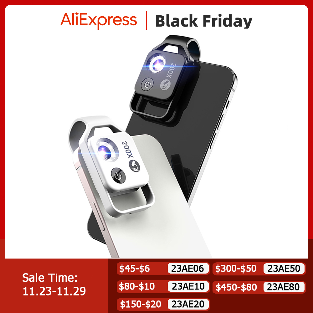 Digital Magnifier Reading - APEXEL 200X digital microscope lens with
