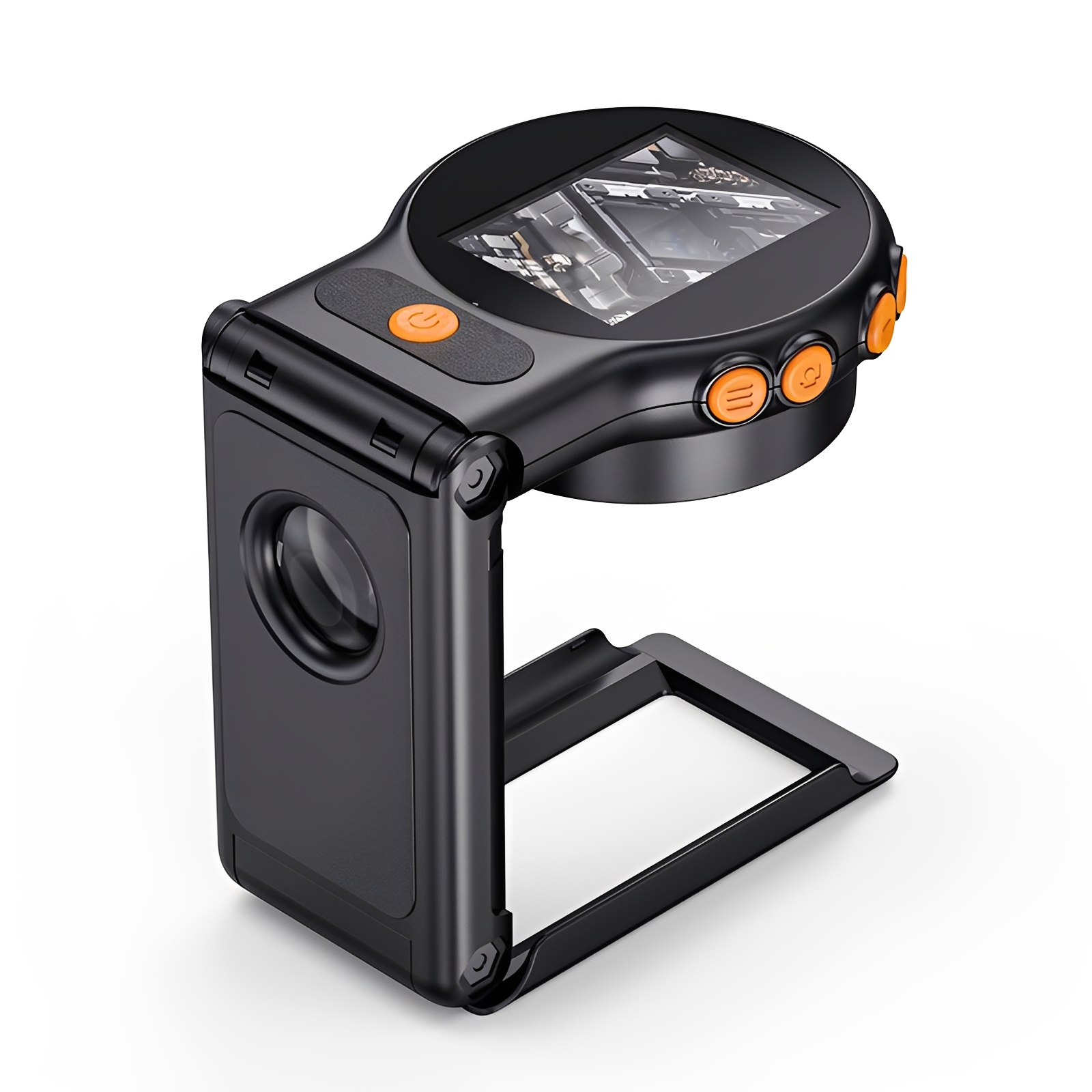 Digital Magnifier Reading - Handheld Folding Stand Digital Microscope Autofocus