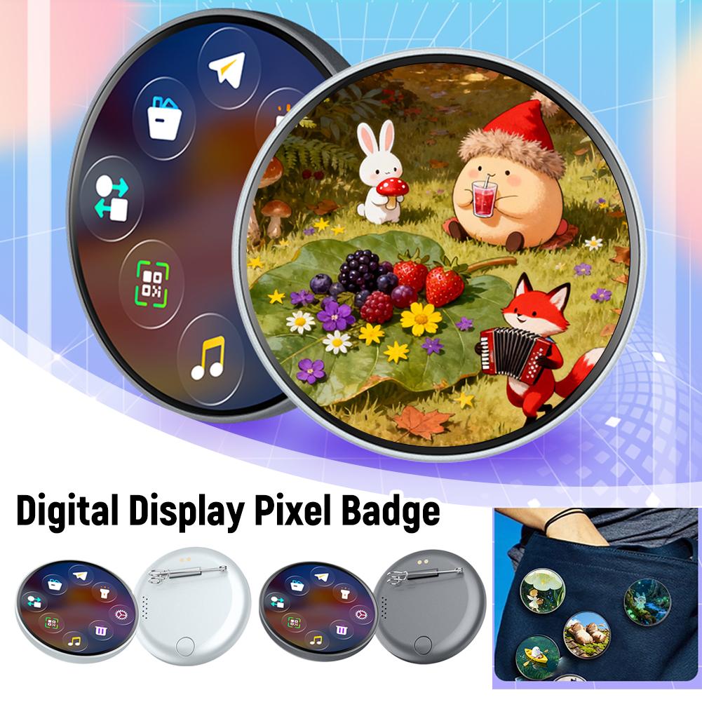 Electronics And Gadgets With Y - Smart Digital Display Video Badges Rechargeable