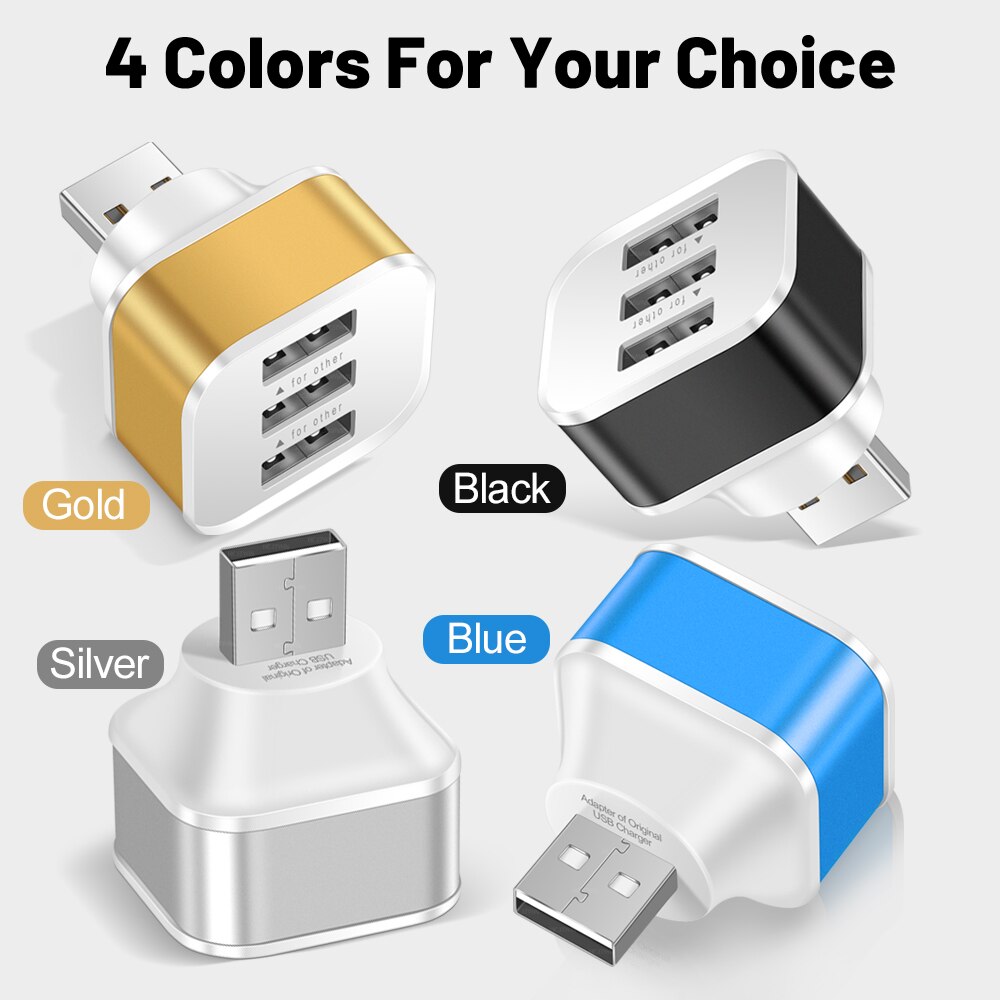 3 Port USB Slots Adaptor USB 3 - Electronics Gadgets For Car 리뷰 및 가격