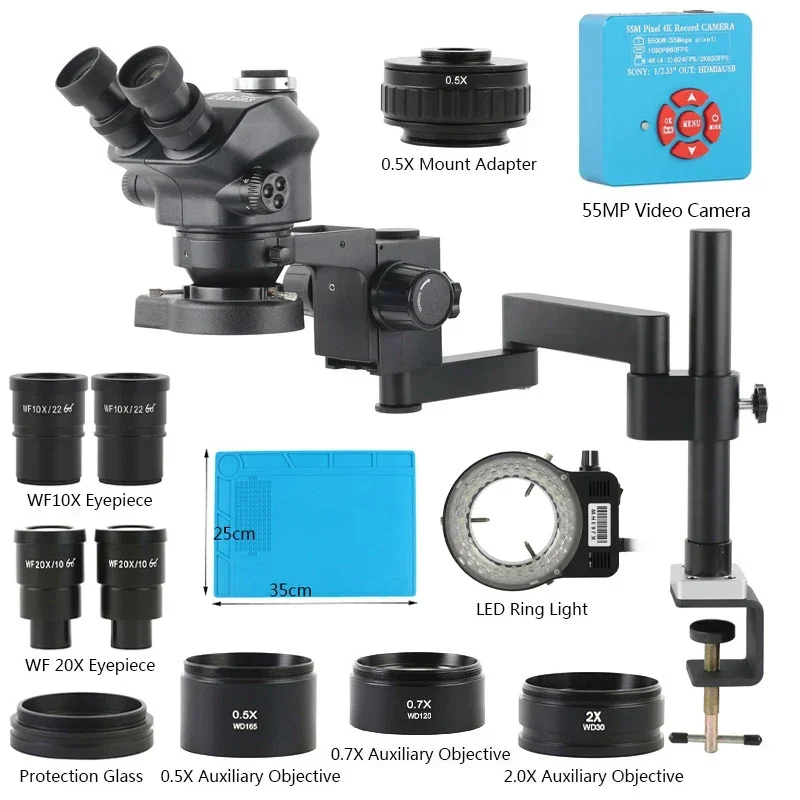 3.5X-200X Zoom Stereo Trinocul - Digital Magnifier Reading 리뷰 및 가격