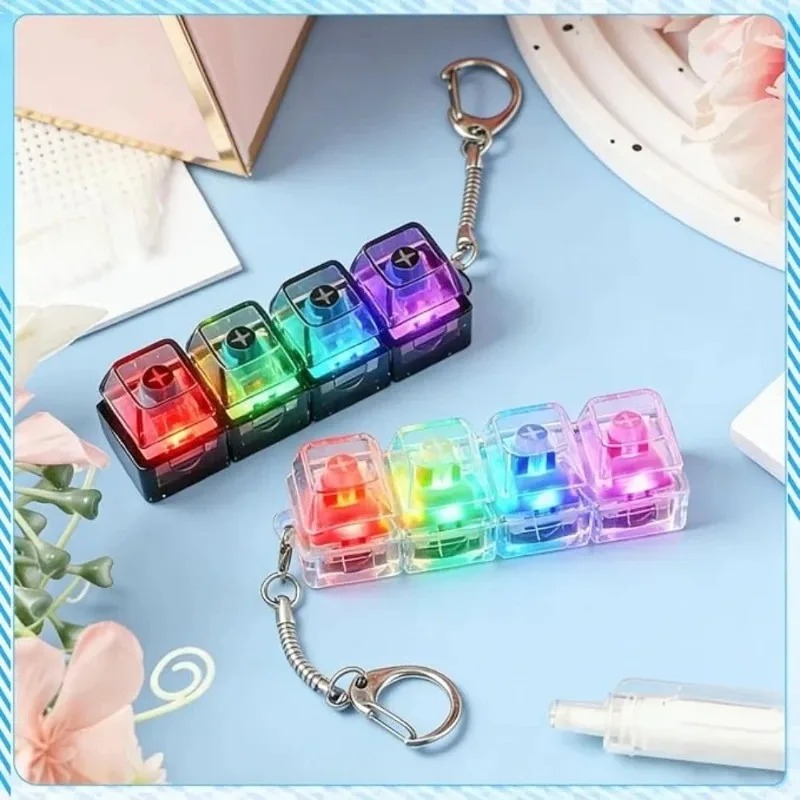 LED Keyboard Keychain Fidget / - Electronics Gadgets For Kids 리뷰 및 가격
