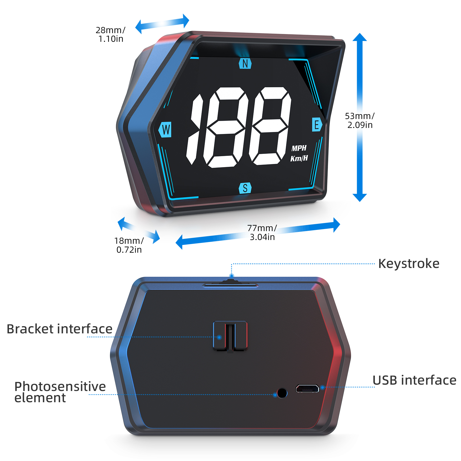 2024 New Car Head Up Display   - Electronics Gadgets For Car 리뷰 및 가격