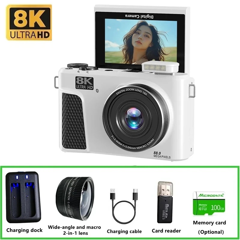 WD300 8K Digital Camera 88MP v - Electronics Gadgets For Home 리뷰 및 가격