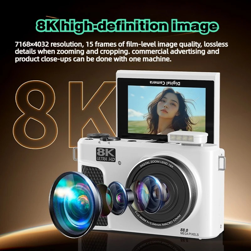 WD300 8K Digital Camera 88MP v - Electronics Gadgets For Home 리뷰 및 가격