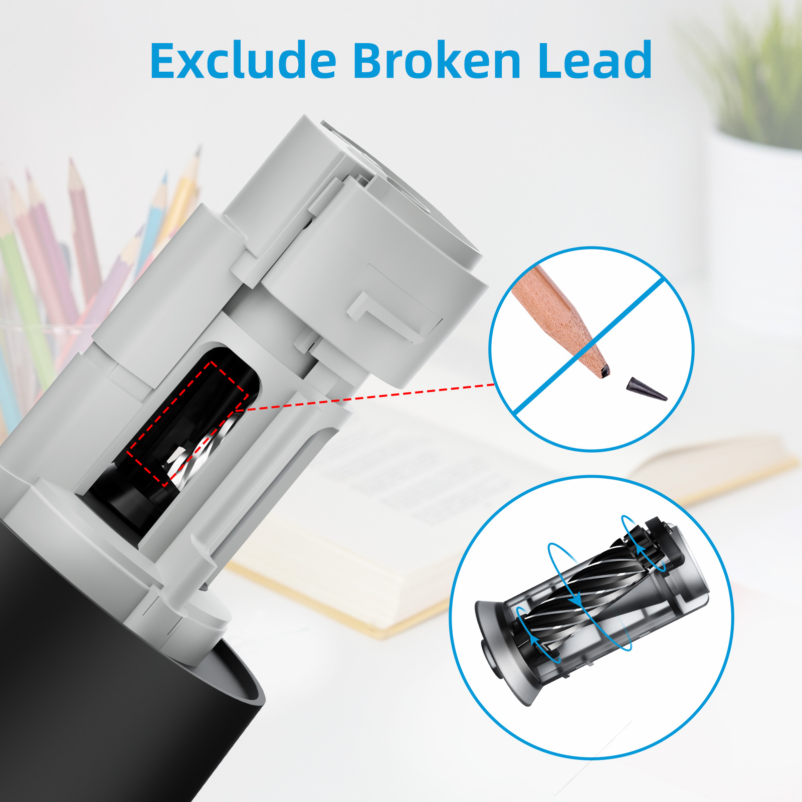 Electric Automatic Pencil Shar - Electronics Gadgets For Home 리뷰 및 가격