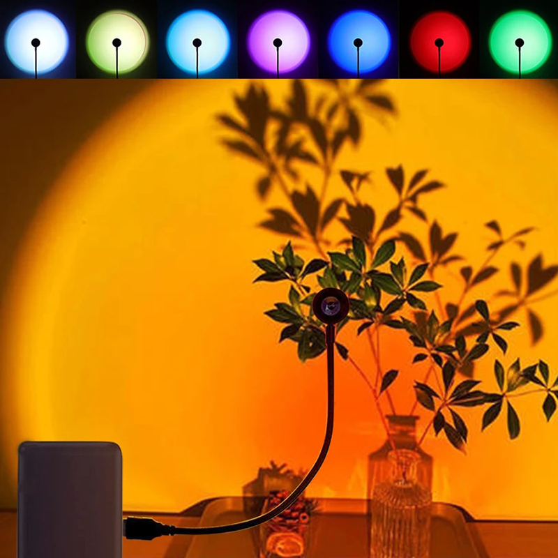 LED USB Sunset Lamp Projector  - Mini Projector Portable 리뷰 및 가격