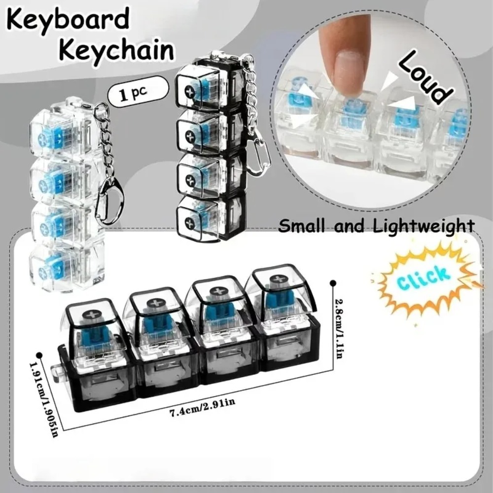 LED Keyboard Keychain Fidget T - Electronics Gadgets For Kids 리뷰 및 가격