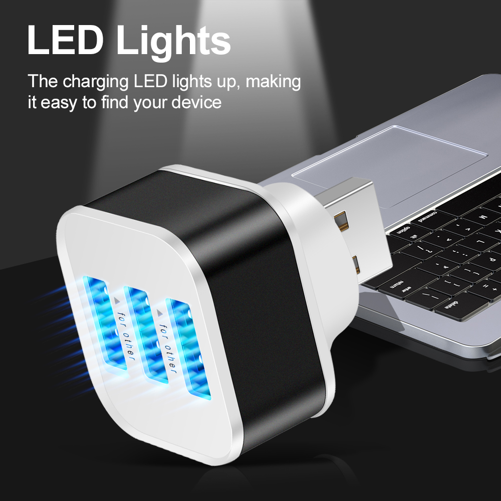 3 Port USB Slots Adaptor Exten - Electronics Gadgets For Car 리뷰 및 가격