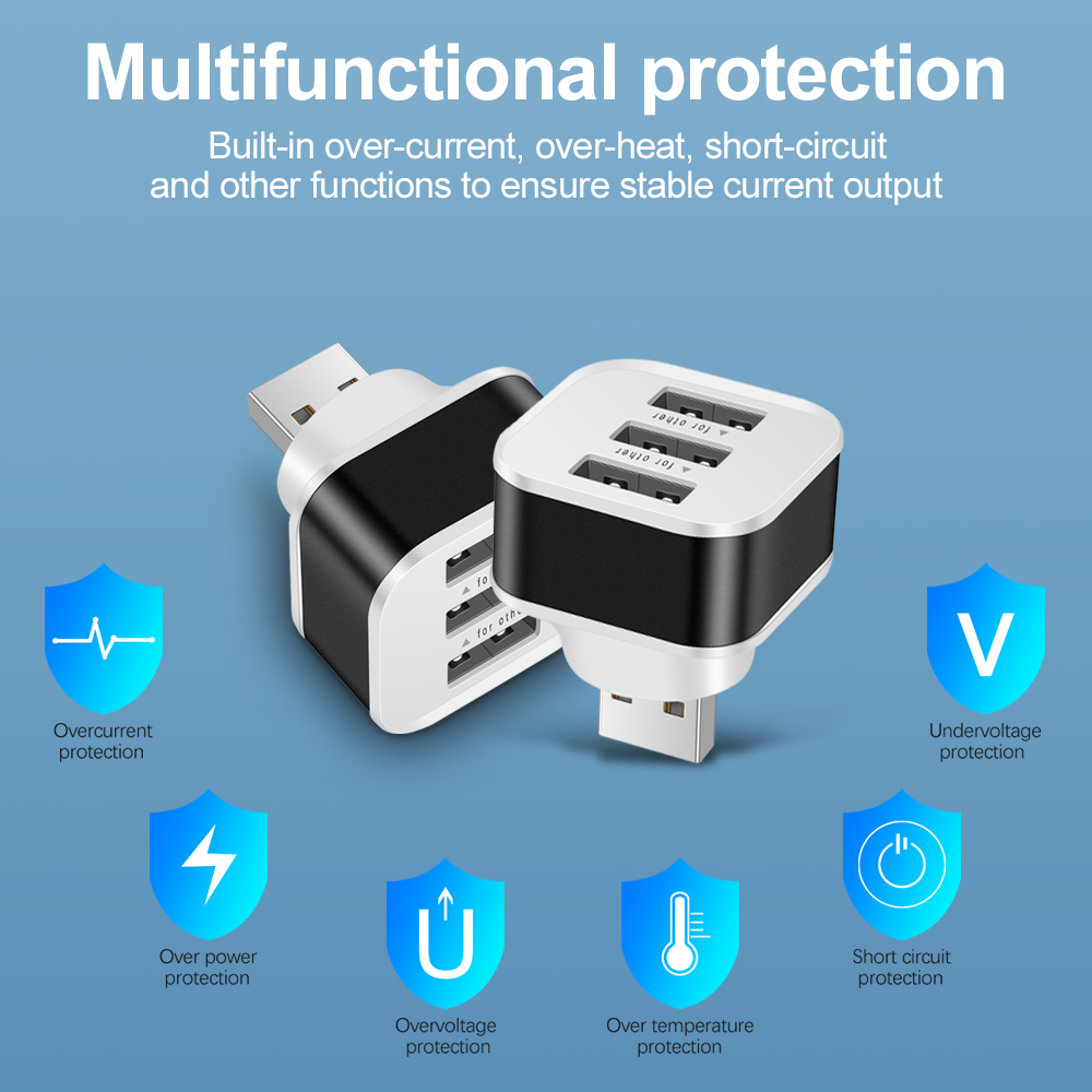 3 Port USB Slots Adaptor Exten - Electronics Gadgets For Car 리뷰 및 가격
