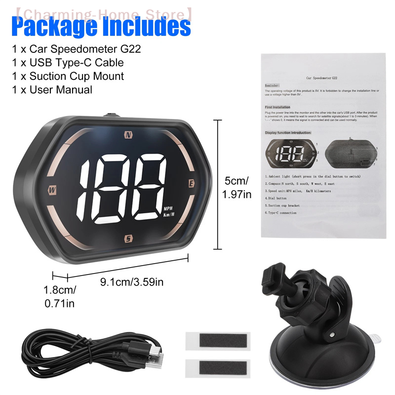 G22 GPS Speed Display HUD Car  - Electronics Gadgets For Car 리뷰 및 가격