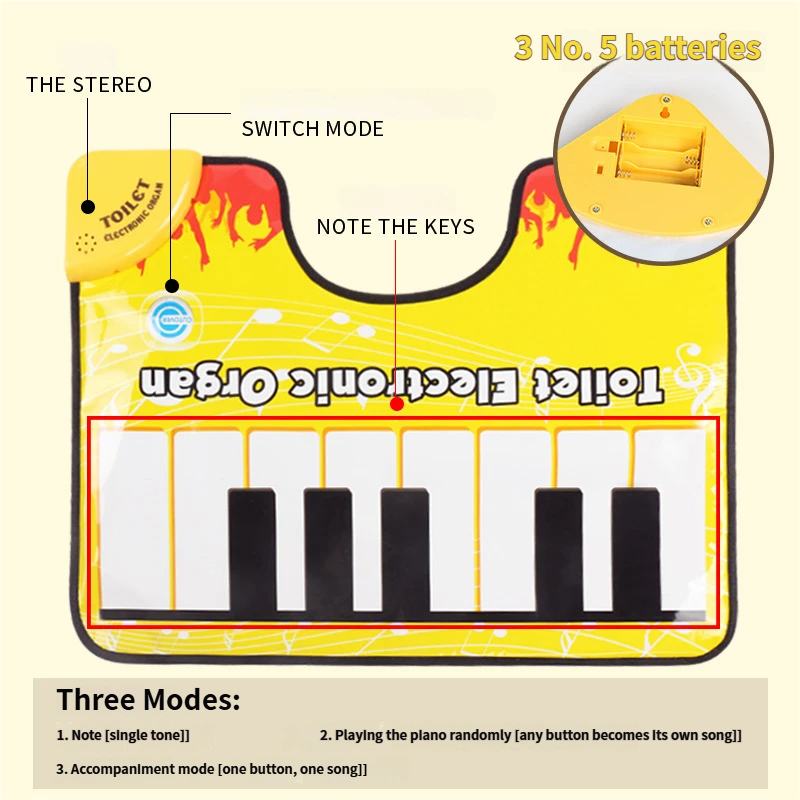 Novelty Toilet Potty Piano Ele - Electronics And Gadgets With Y 리뷰 및 가격