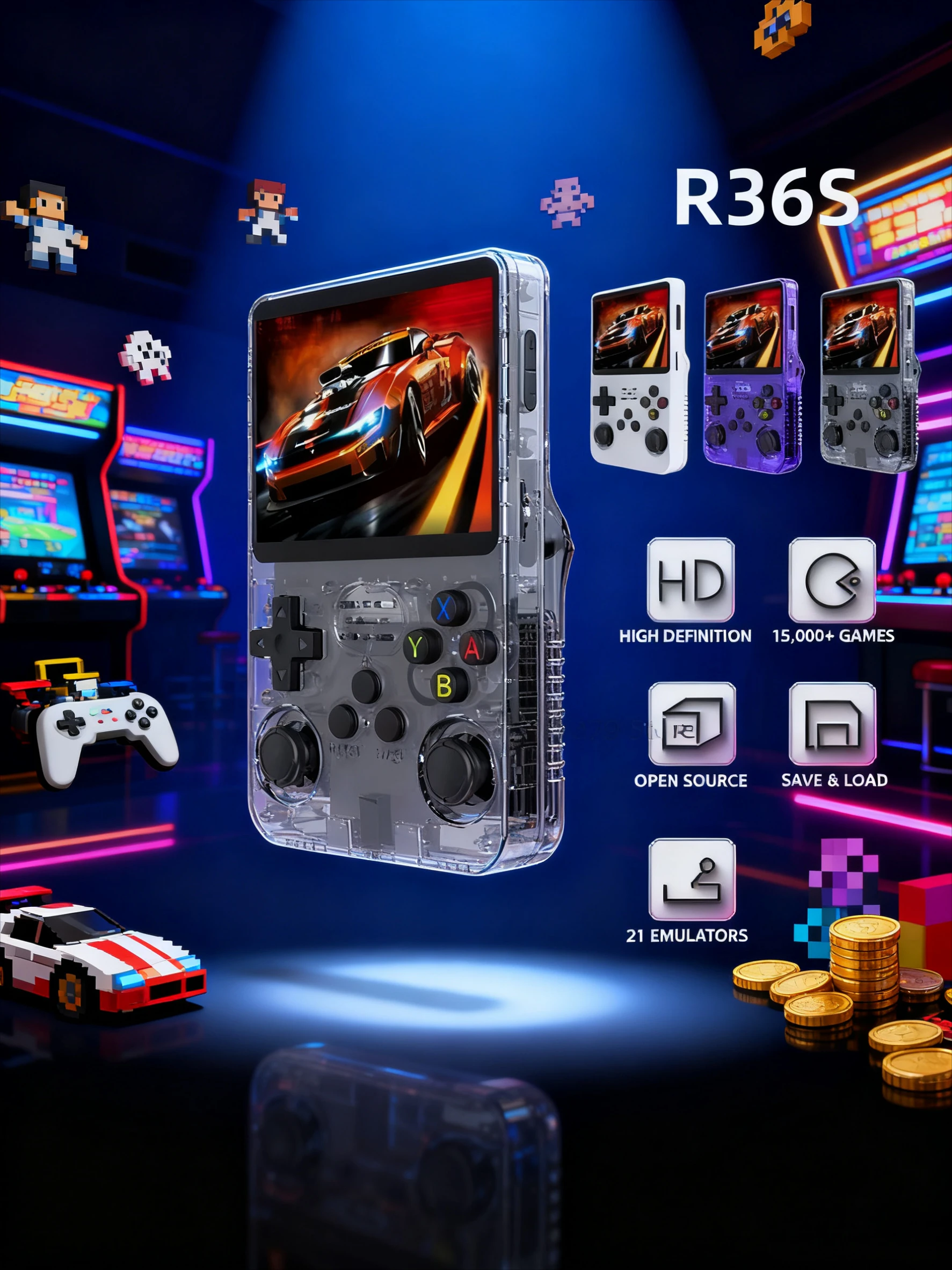 128G R36S Retro Handheld Video - Handheld Game Console 리뷰 및 가격