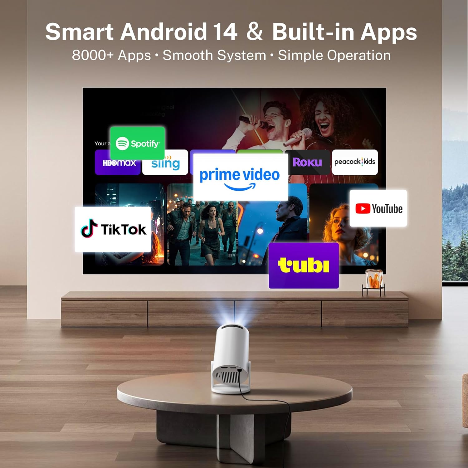 Mini Projector Android 14 OS 1 - Mini Projector Portable 리뷰 및 가격