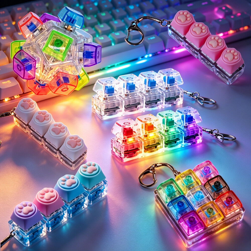 @@LED Keyboard Keychain Fidget - Electronics Gadgets For Kids 리뷰 및 가격