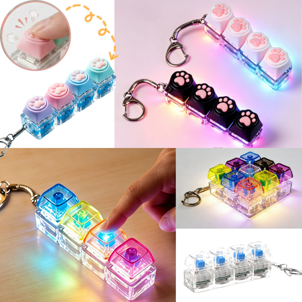 @@LED Keyboard Keychain Fidget - Electronics Gadgets For Kids 리뷰 및 가격