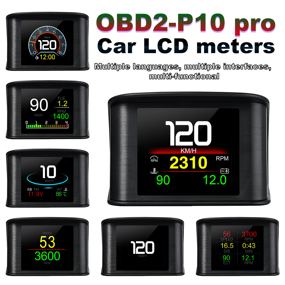 OBDII Smart Digital Meter P10  - Electronics Gadgets For Car 리뷰 및 가격