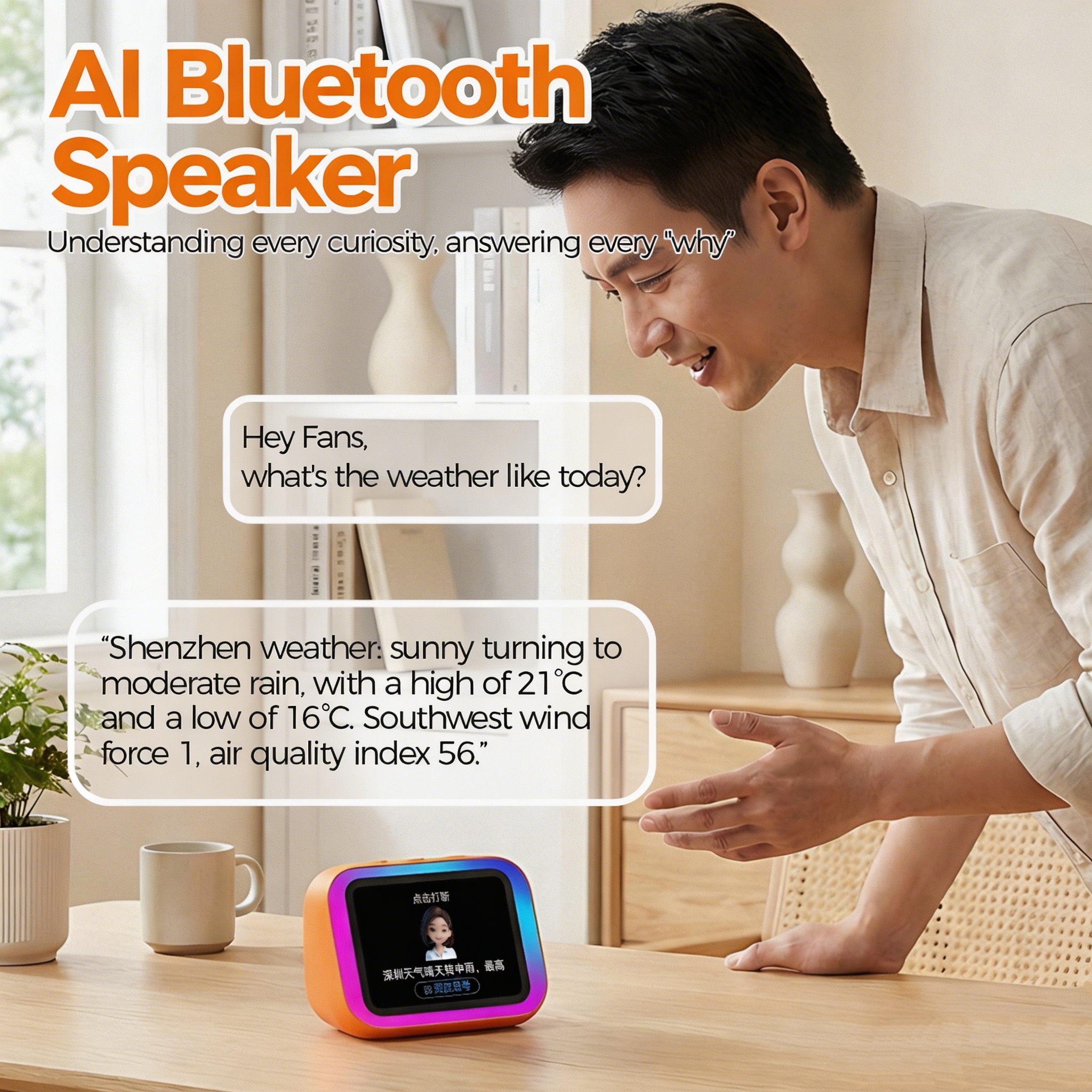 AI Bluetooth Speaker 5.4 AI vo - Portable Translator Device 리뷰 및 가격