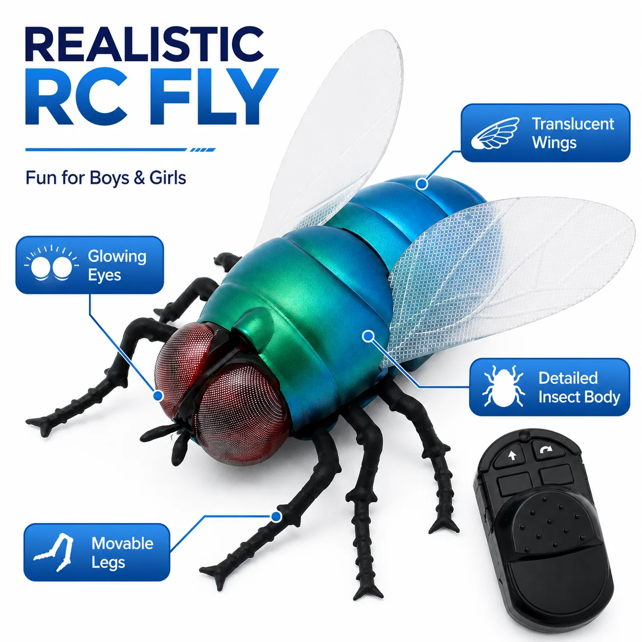 Infrared RC Fly Toy Realistic  - Electronics Gadgets For Kids 리뷰 및 가격