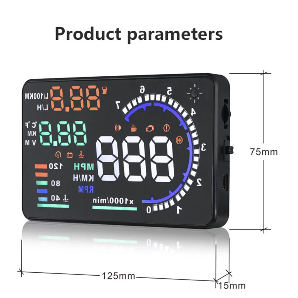 A8 OBD HUD Head-up Display Spe - Electronics Gadgets For Car 리뷰 및 가격