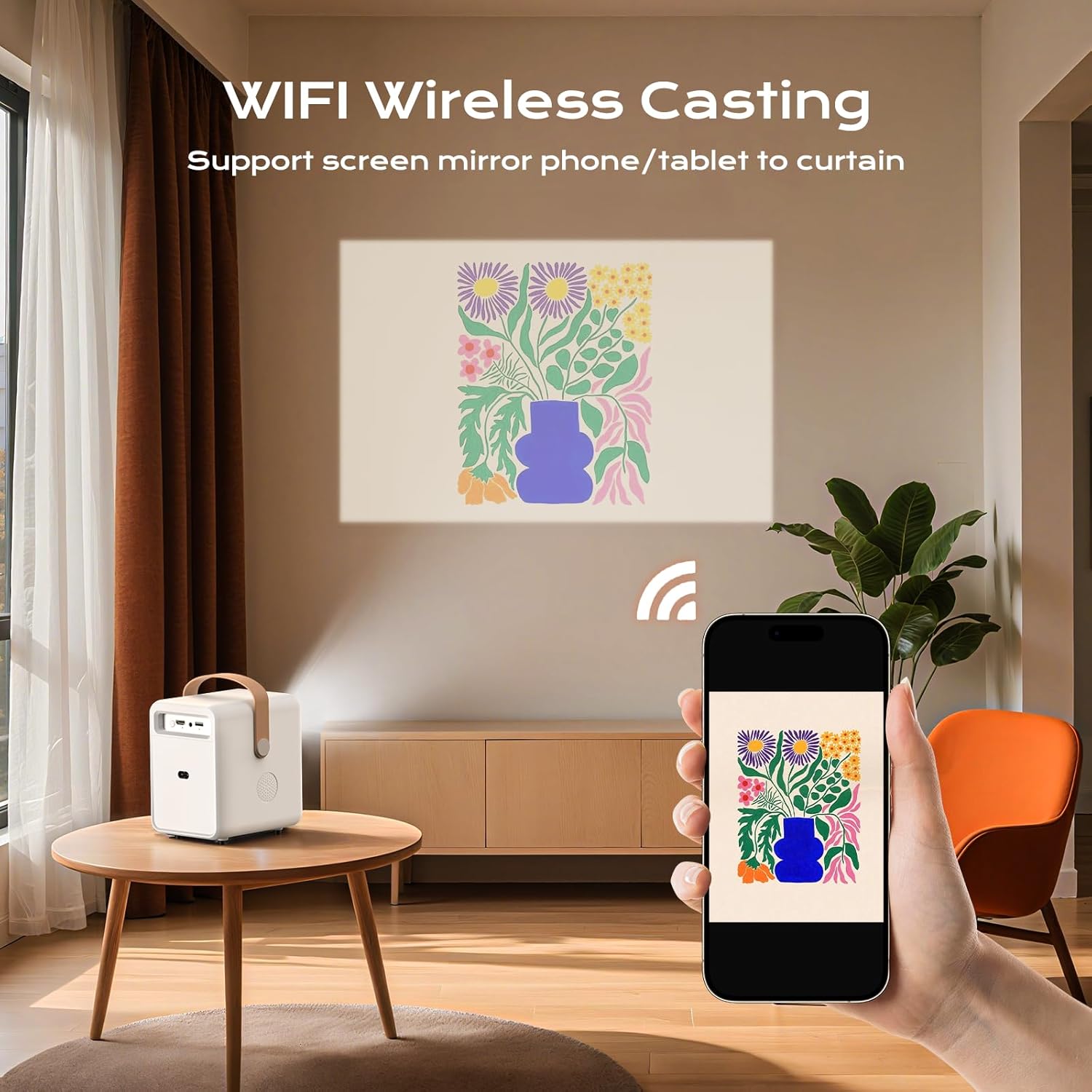 Mini Projector WiFi for Tuftin - Mini Projector Portable 리뷰 및 가격