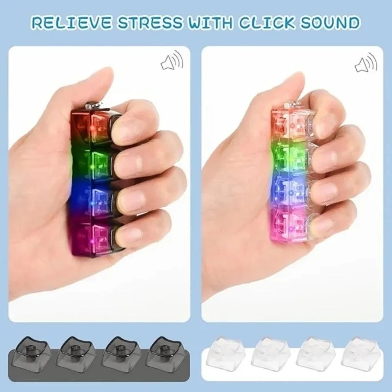 LED Keyboard Keychain Fidget T - Electronics Gadgets For Kids 리뷰 및 가격