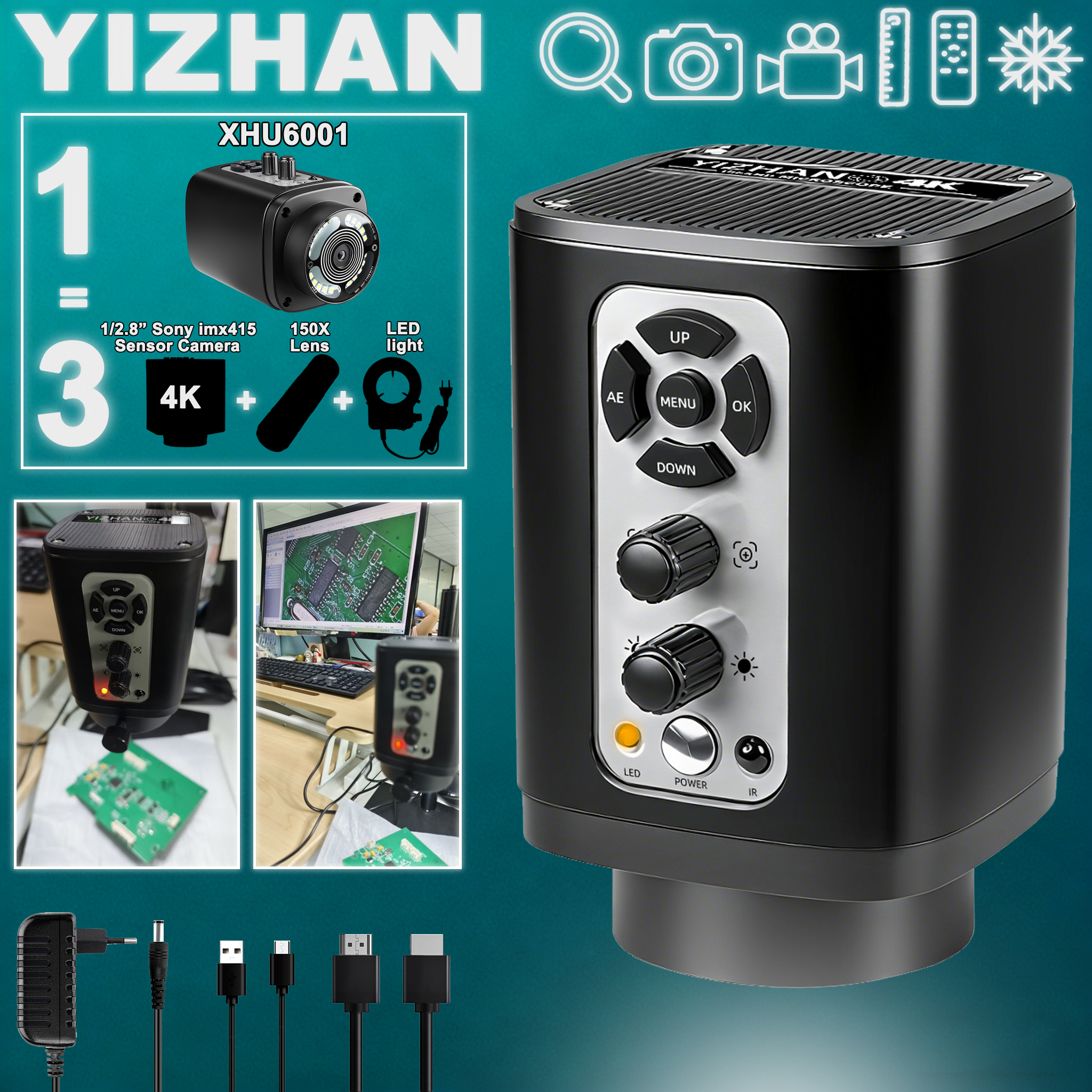 YIZHAN 3-in-1 4K Electronic Mi - Digital Magnifier Reading 리뷰 및 가격